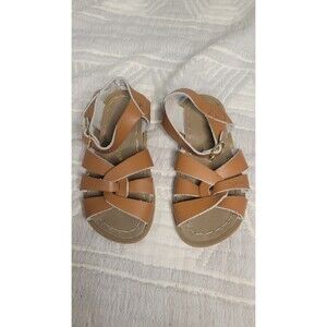 Salt Water Sandals by Hoy Tan Leather Original Style Kids Size 8 | Classic Water